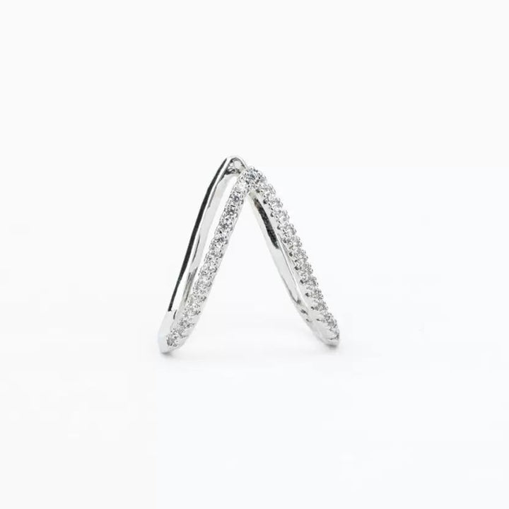 MostlySane V Silver Ring