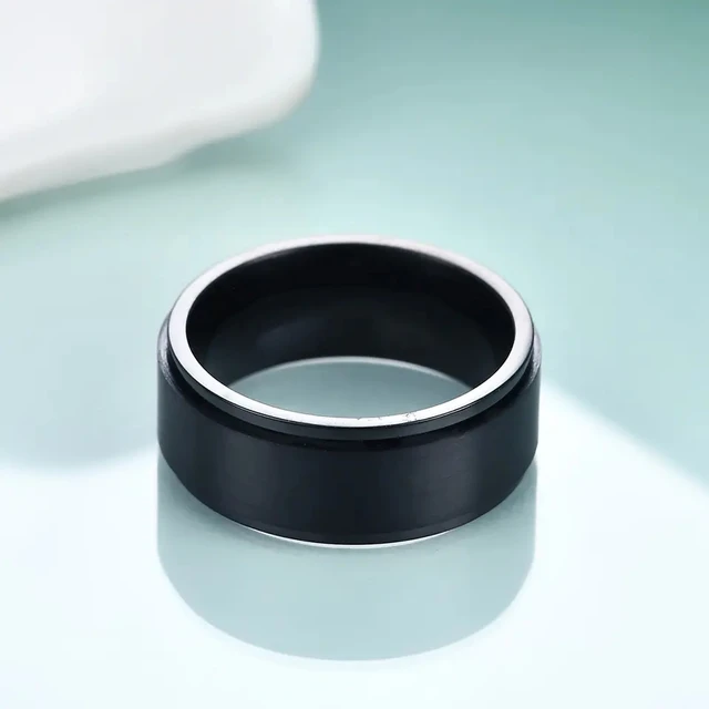 Cool Dude Plain Black Ring | Salty