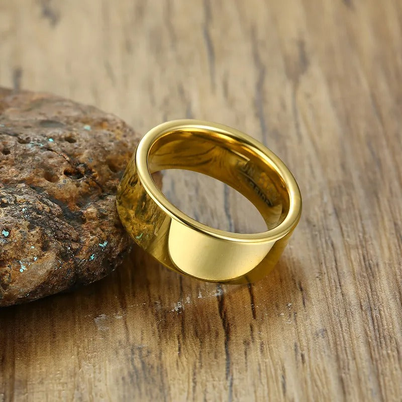 Cool Dude Plain Golden Ring