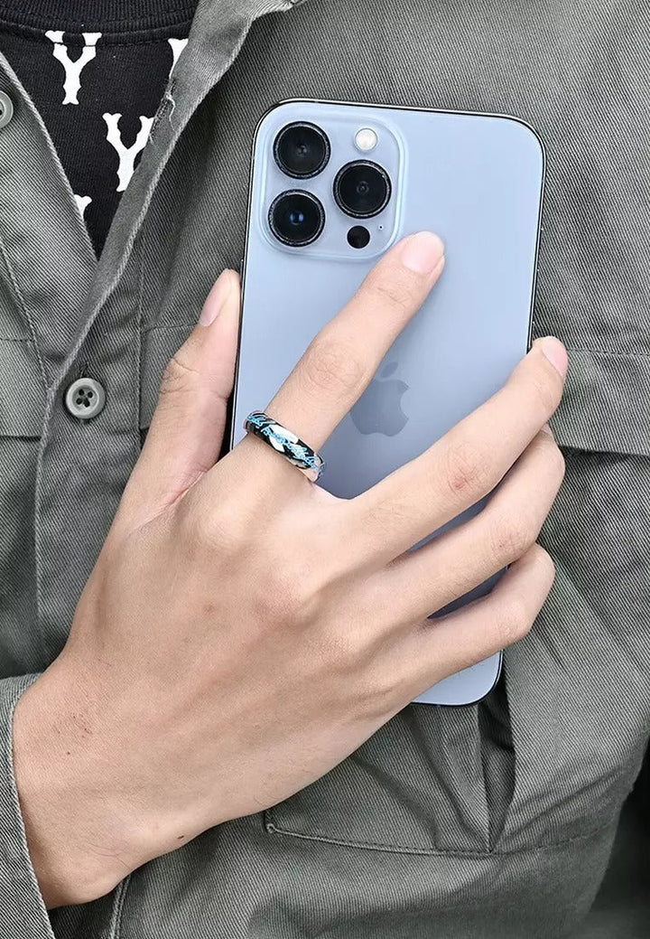 Engraved Silver Elegance Ring