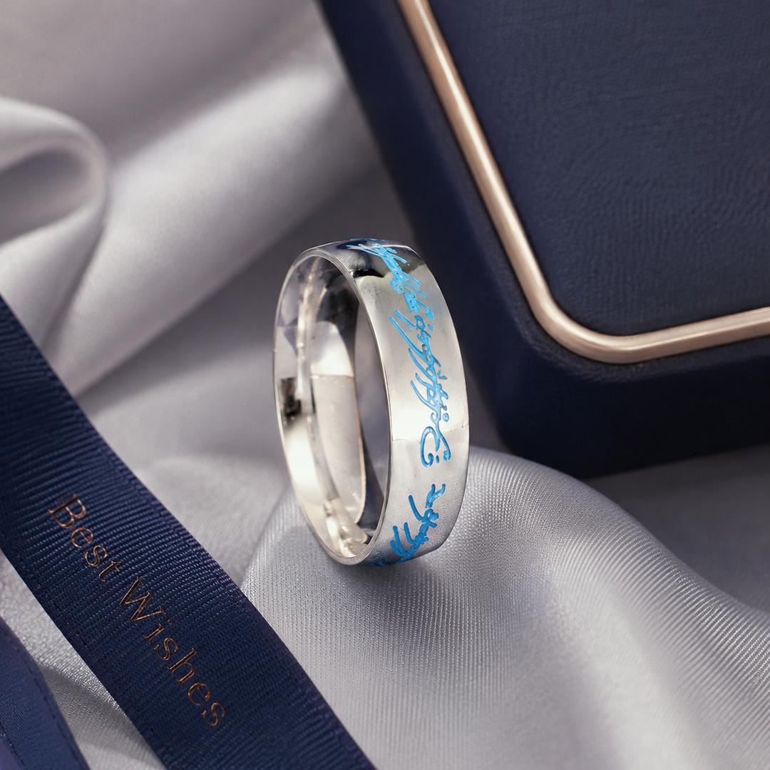 Engraved Silver Elegance Ring