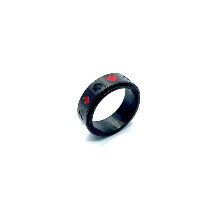 Card Shark Signet Black Ring - Salty Accessories