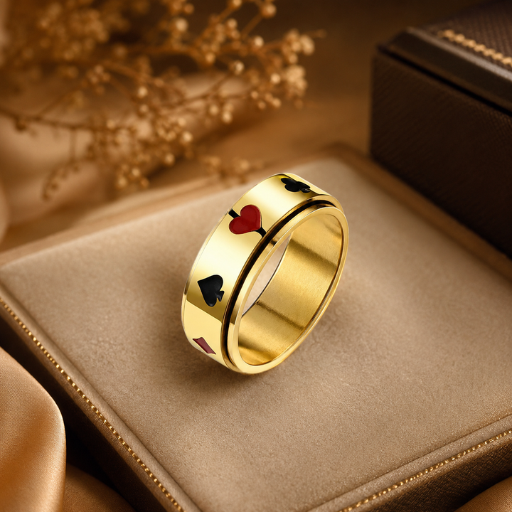 Card Shark Signet Golden Ring