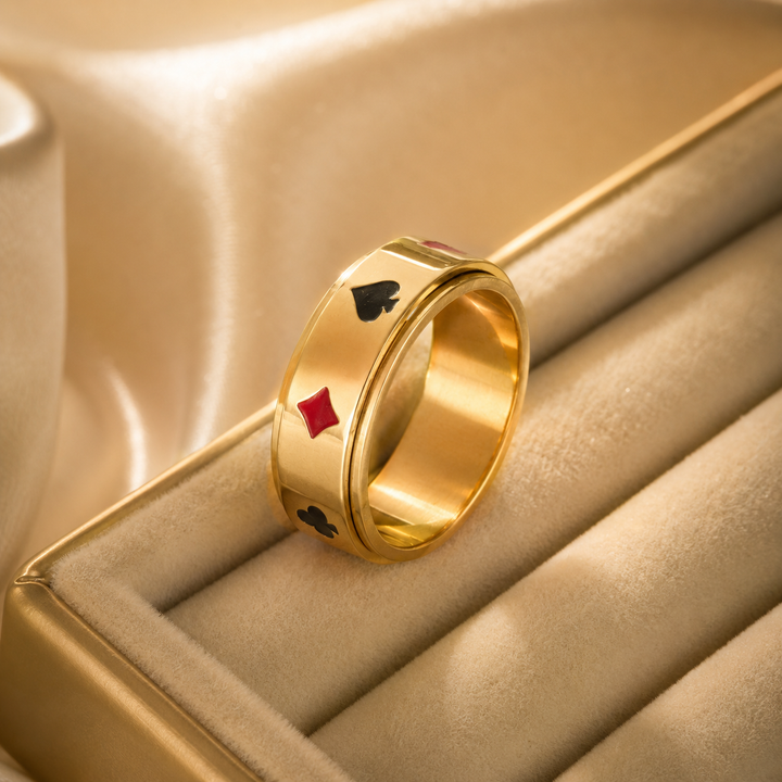 Card Shark Signet Golden Ring