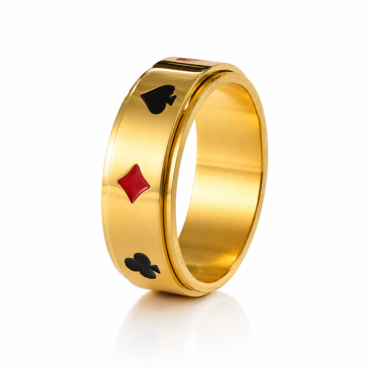 Card Shark Signet Golden Ring