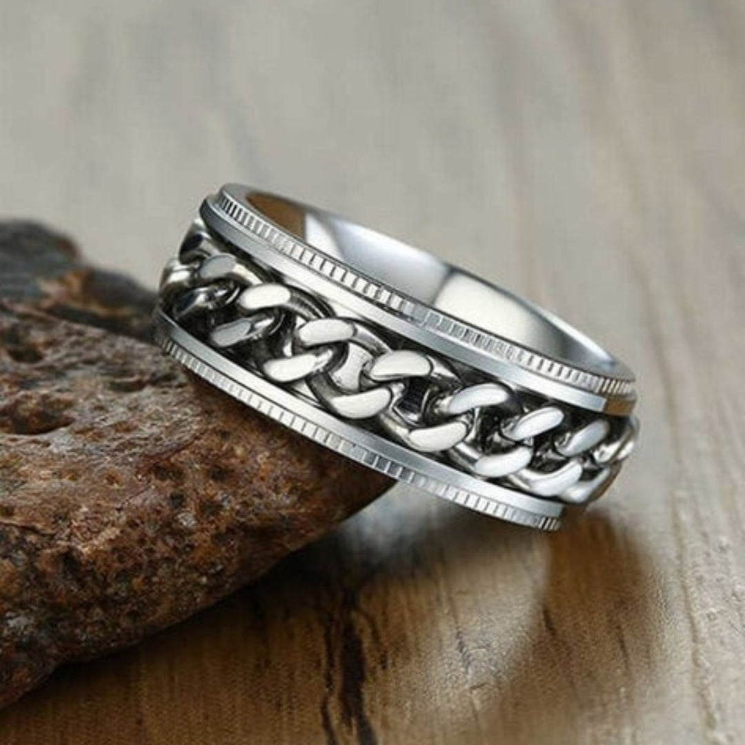 Runic Silver Band - Salty Accessories