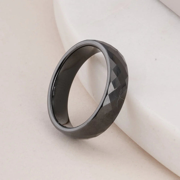 Obsidian Facet Ring | Salty