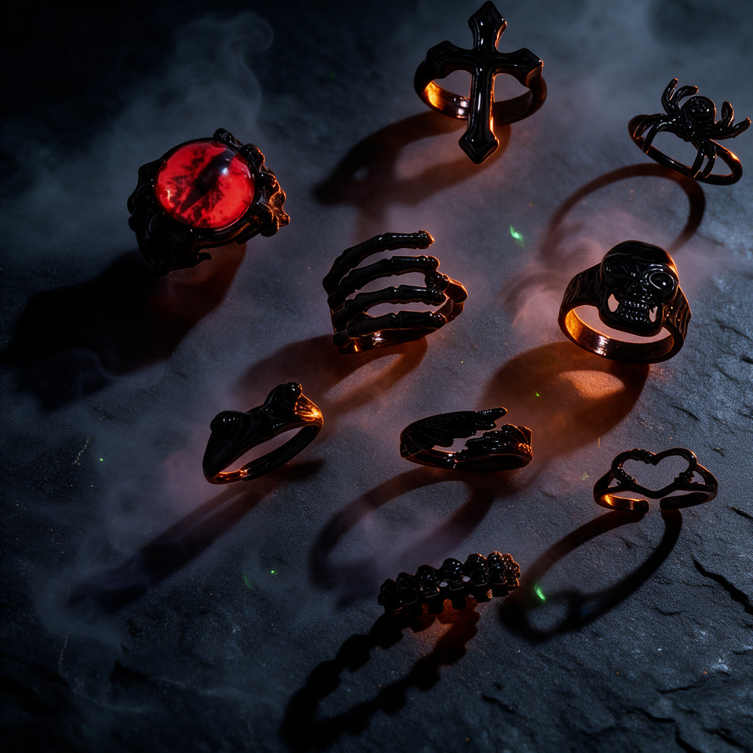 Set of 9 Evil Rings
