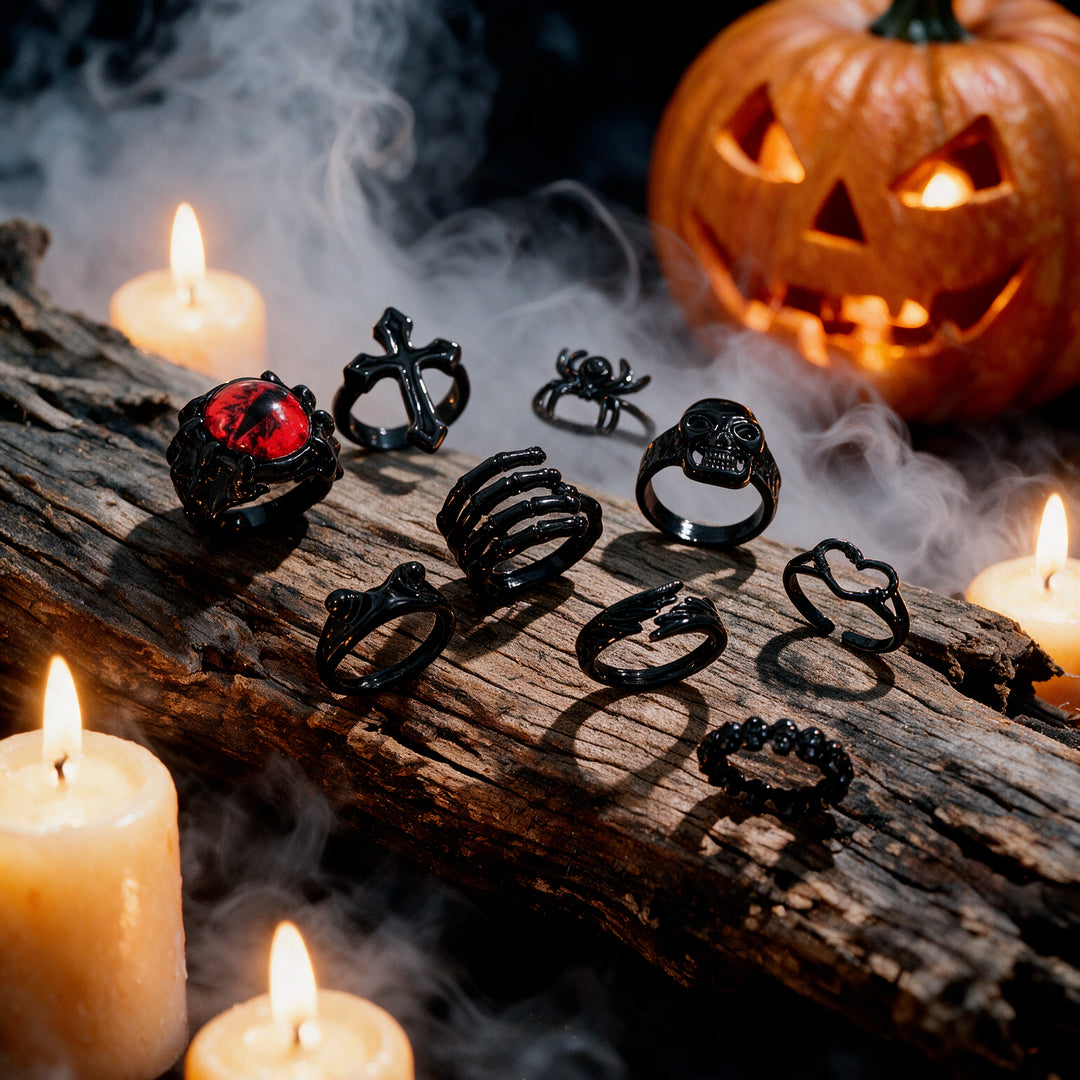Set of 9 Evil Rings