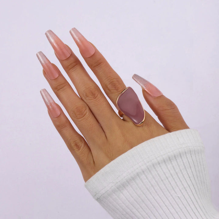 Magic Mauve Gold Ring | Salty