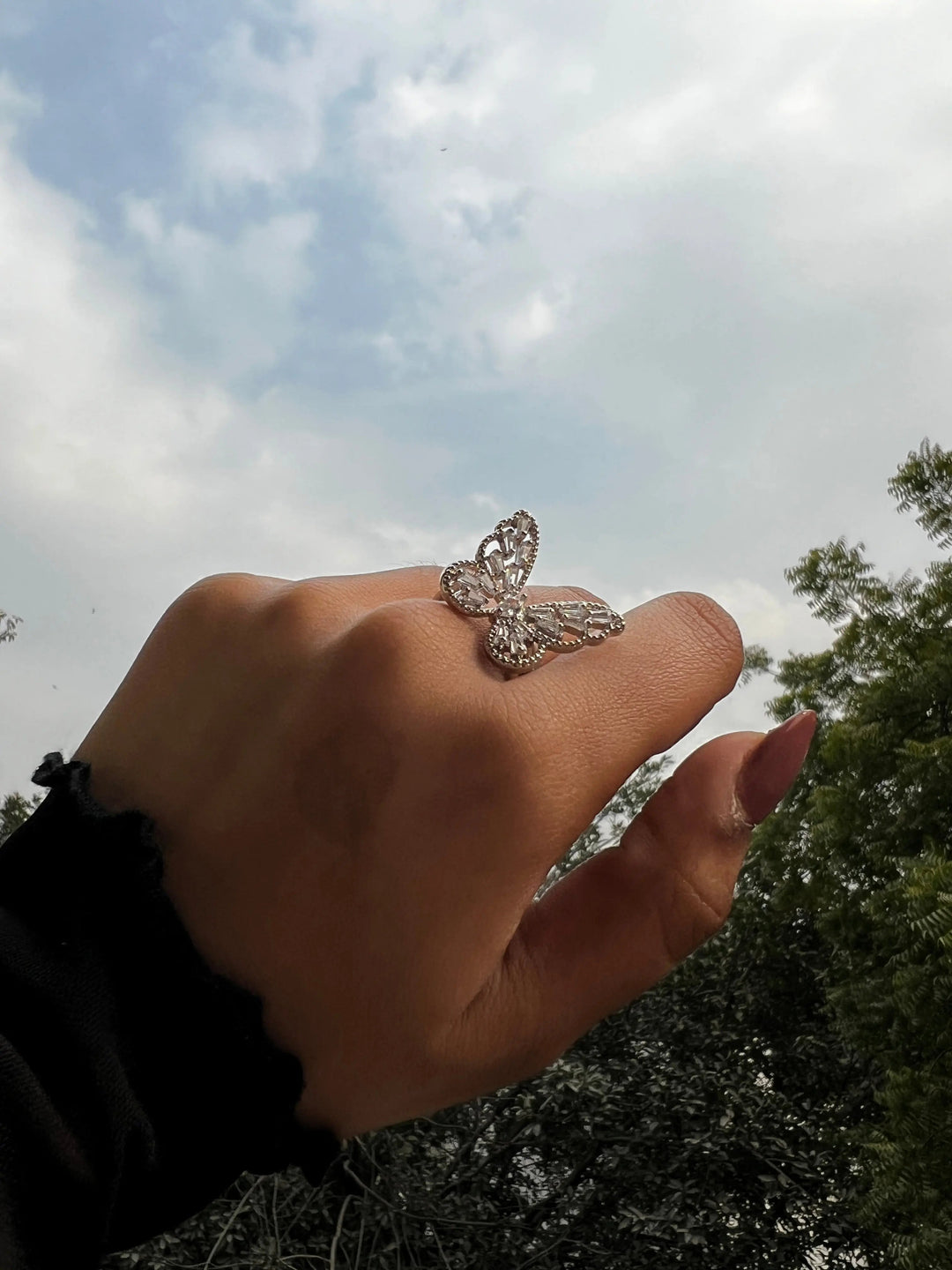 Magical diamond Butterfly ring - Salty Accessories