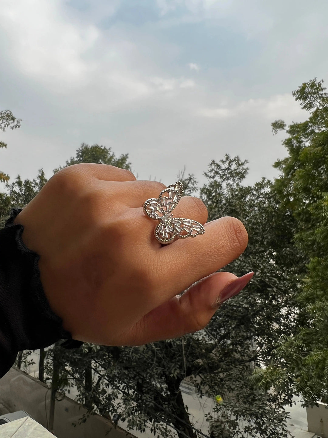 Magical diamond Butterfly ring - Salty Accessories
