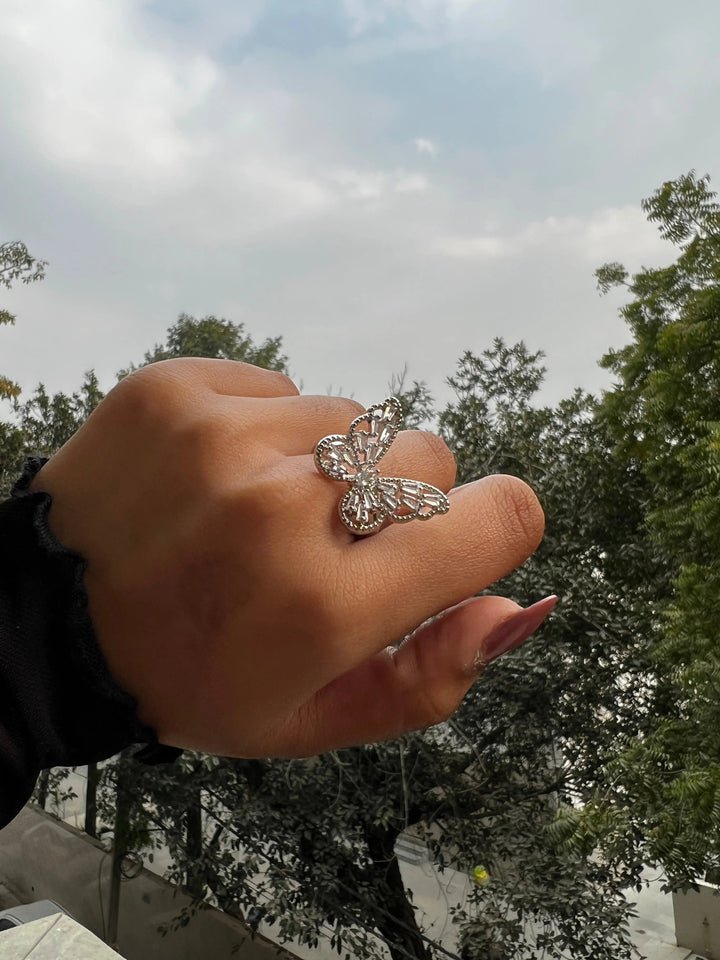 Magical diamond Butterfly ring - Salty Accessories