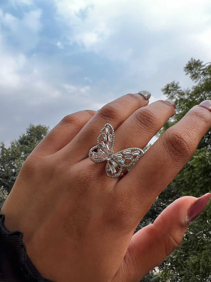 Magical diamond Butterfly ring - Salty Accessories