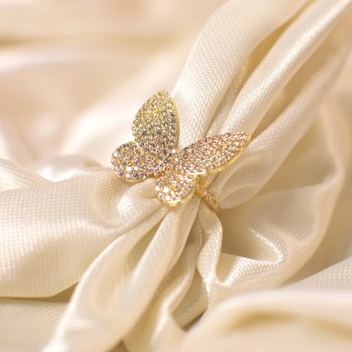 Majestic Butterfly Crown Ring - Salty Accessories