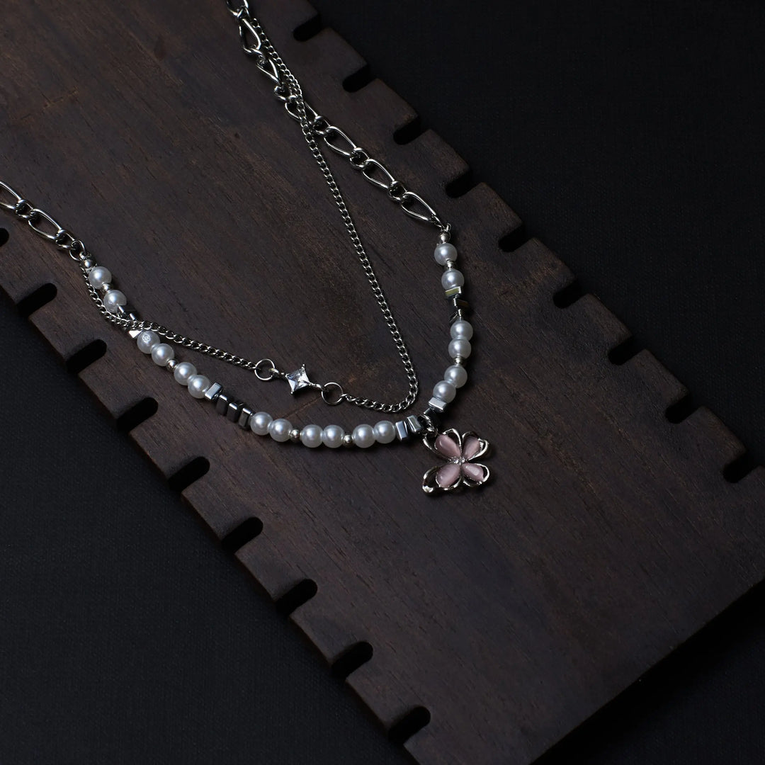 Male Monarch Charm Pearl Beaded Chain - Salty Accessories
