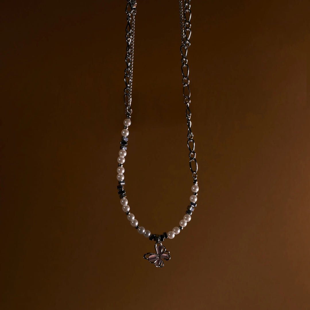 Male Monarch Charm Pearl Beaded Chain - Salty Accessories