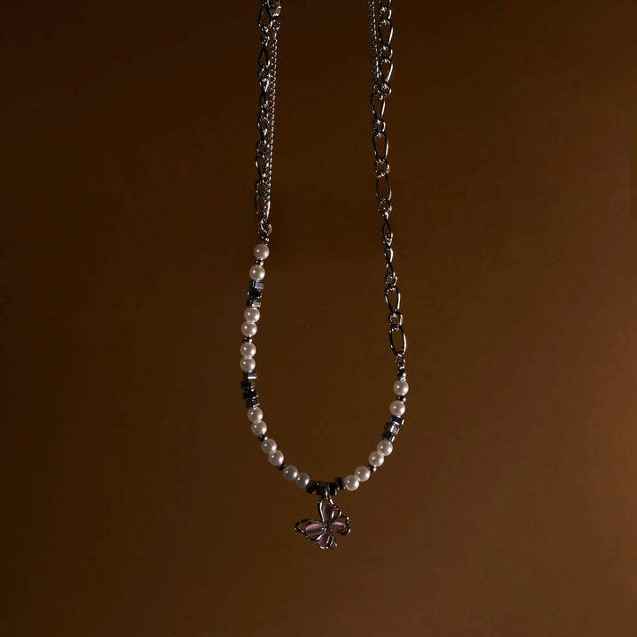 Male Monarch Charm Pearl Beaded Chain - Salty Accessories