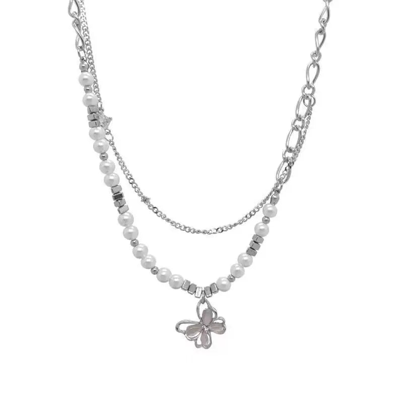 Male Monarch Charm Pearl Beaded Chain - Salty Accessories