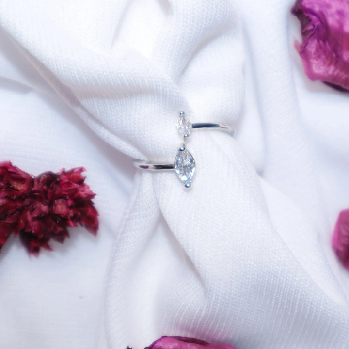 Marquise Duplex Band - Silver - Salty Accessories