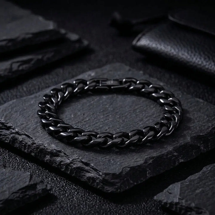 Matte Argent Symphony Mens Chain & Bracelet Set | Salty