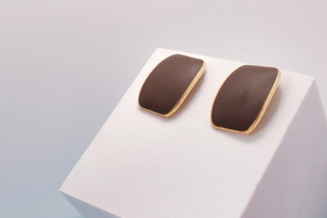Matte Black Classic Stud Earrings - Salty Accessories