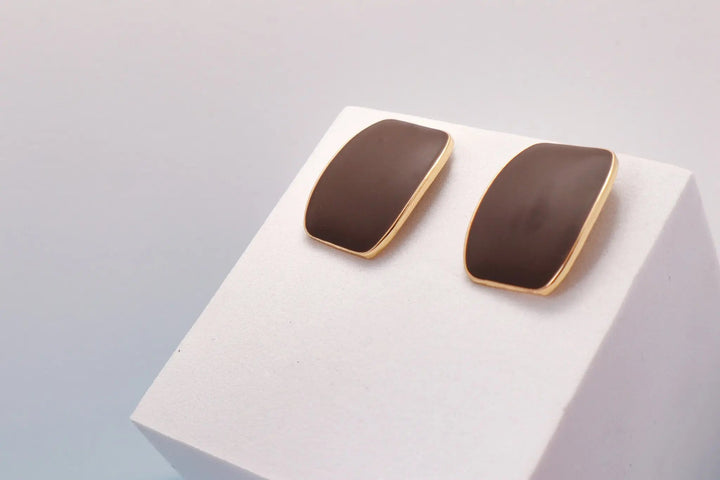 Matte Black Classic Stud Earrings - Salty Accessories