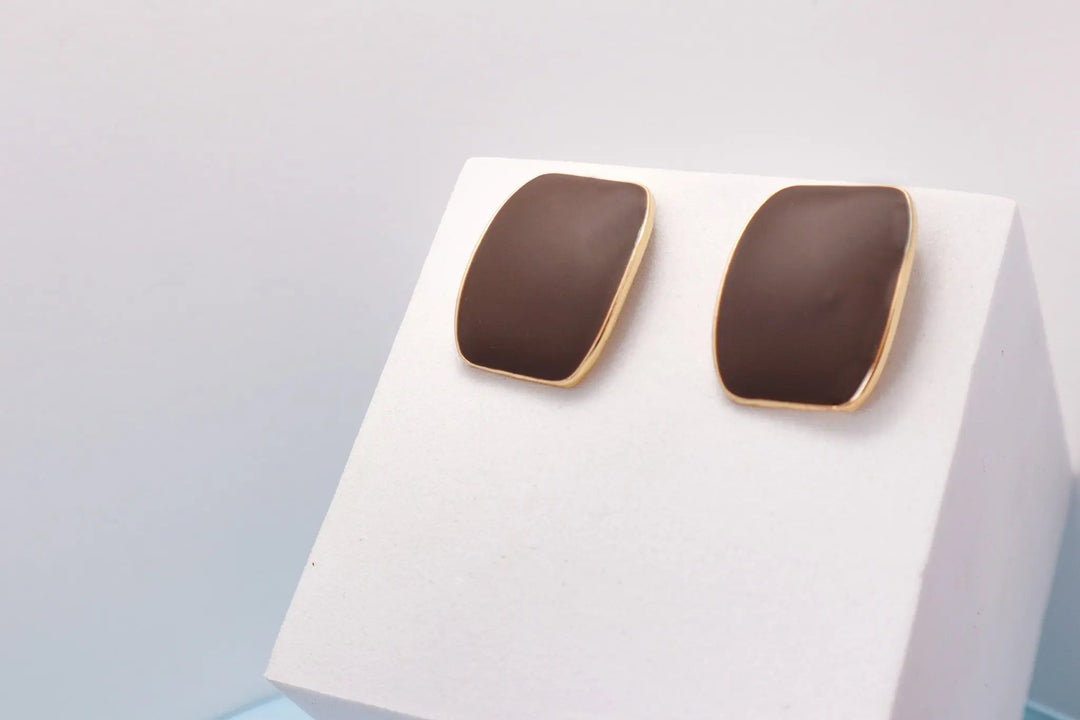 Matte Black Classic Stud Earrings - Salty Accessories
