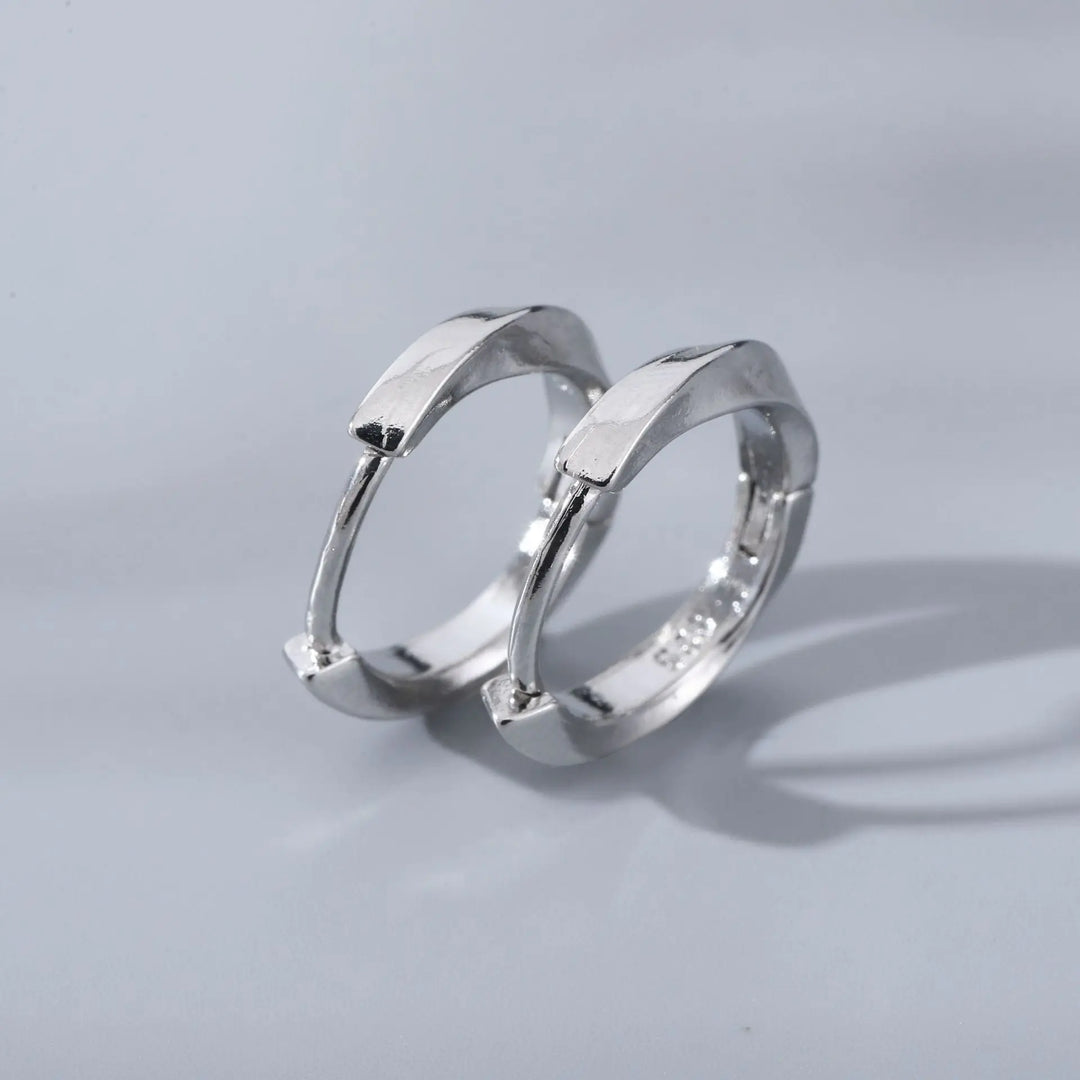 Matte Silver Hoops - Salty Accessories