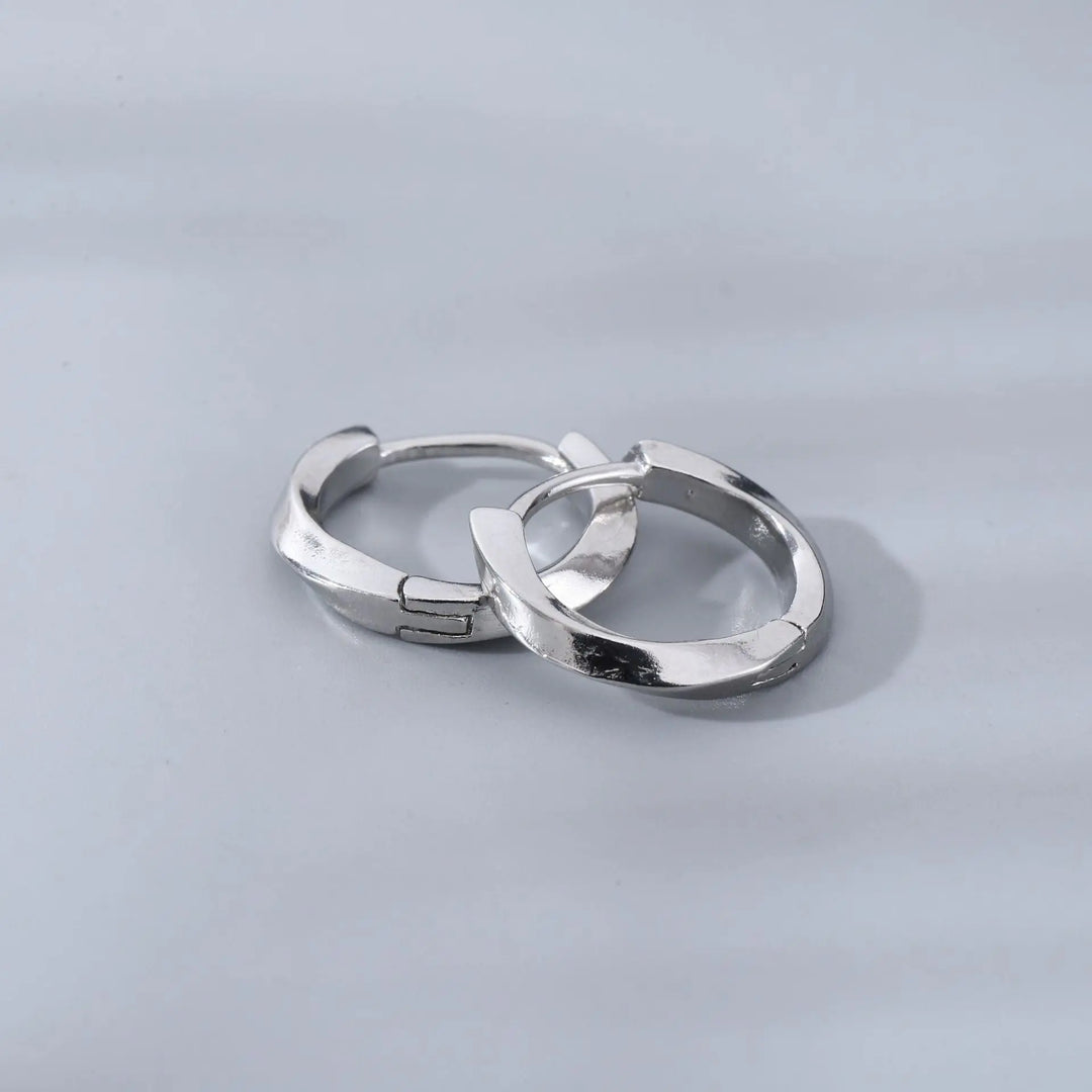 Matte Silver Hoops - Salty Accessories