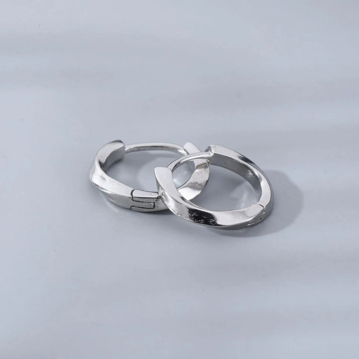 Matte Silver Hoops - Salty Accessories