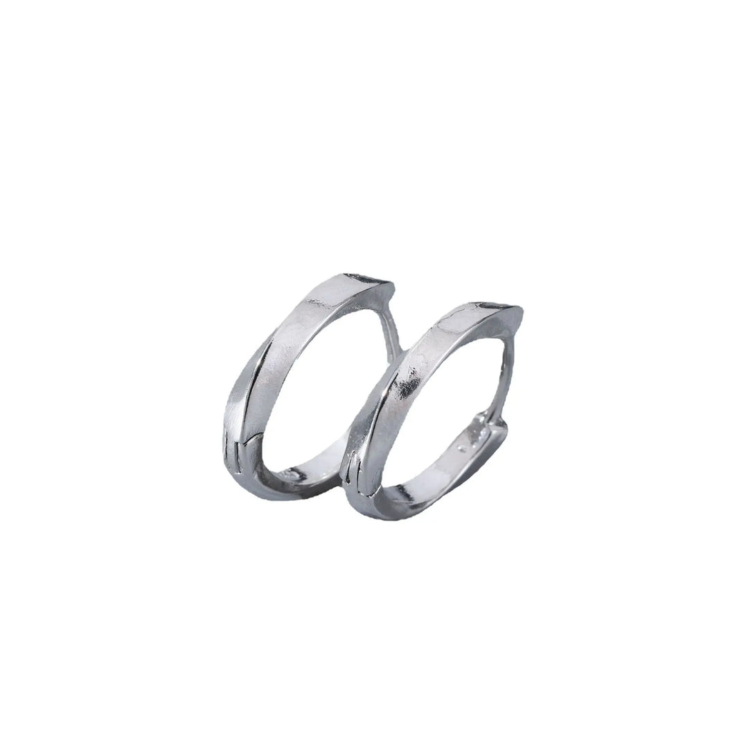 Matte Silver Hoops - Salty Accessories