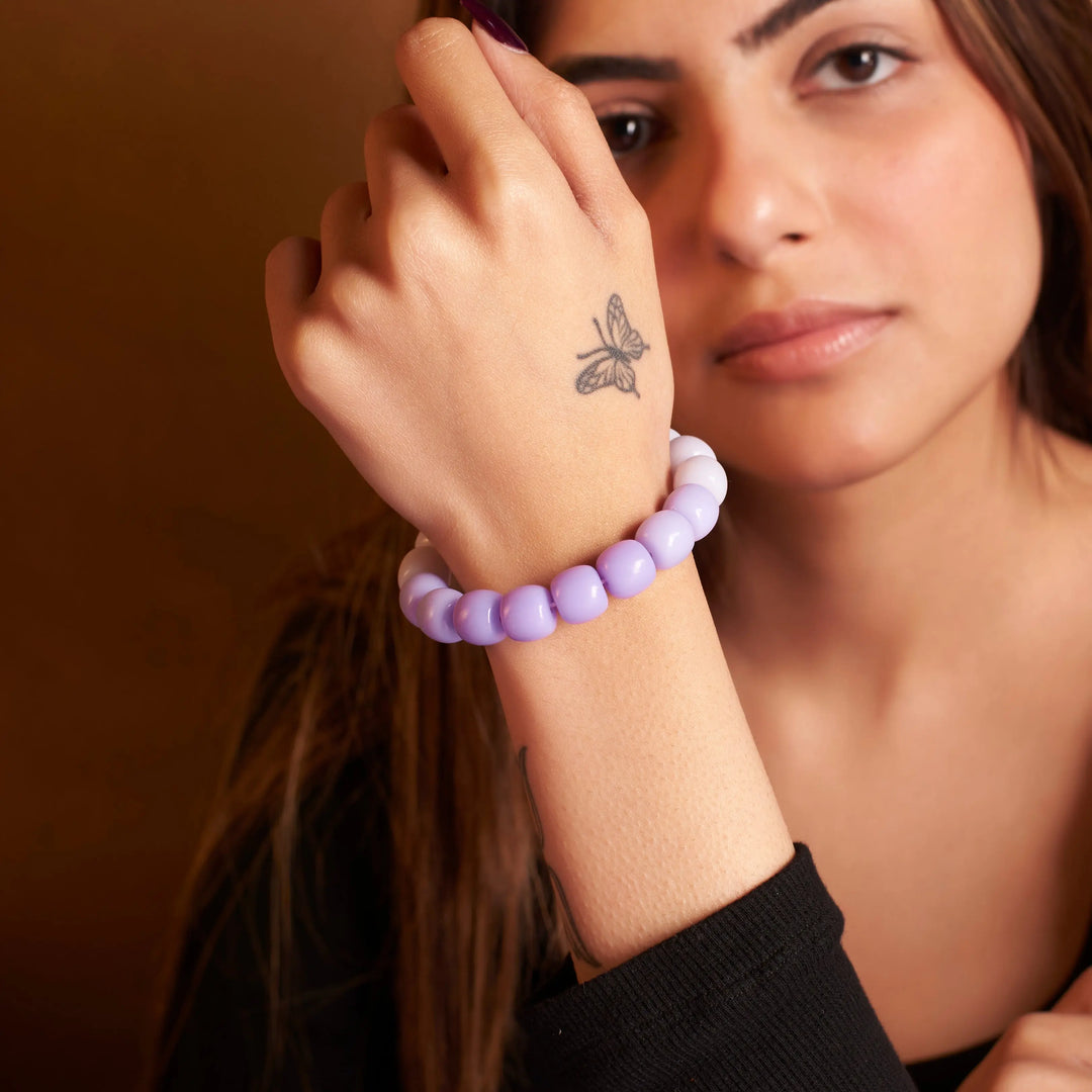 Mauve Magic Beaded Band - Salty Accessories