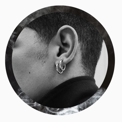 ZIBUYU Earrings for Men and Boys BTS Clip On Hoop Earrings for Women  Stylish Titanium Steel Hoop Pendent Chain Earrings Hiphop Pendent Hoop  Earrings Korean Hoop Earring 1 Pair at Rs 360.00 |