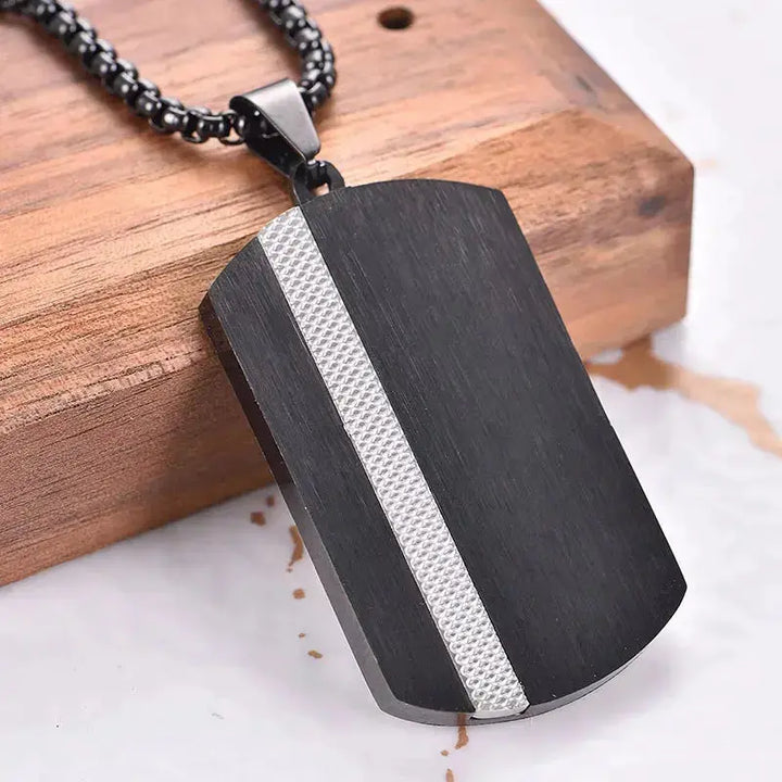 Merova Black Silver Pendant - Salty Accessories