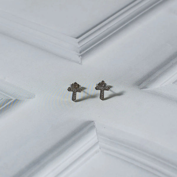 Messiah's Cross Studs