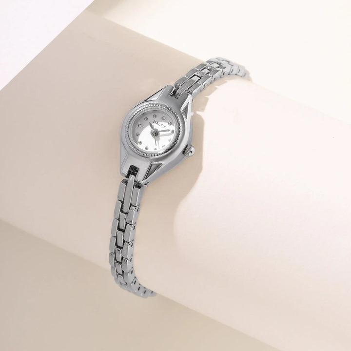 Micro Chic Silver Link Watch | Salty