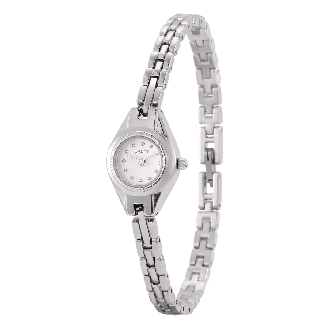 Micro Chic Silver Link Watch | Salty