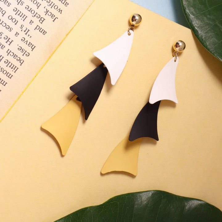 Midnight Bloom Long Earrings