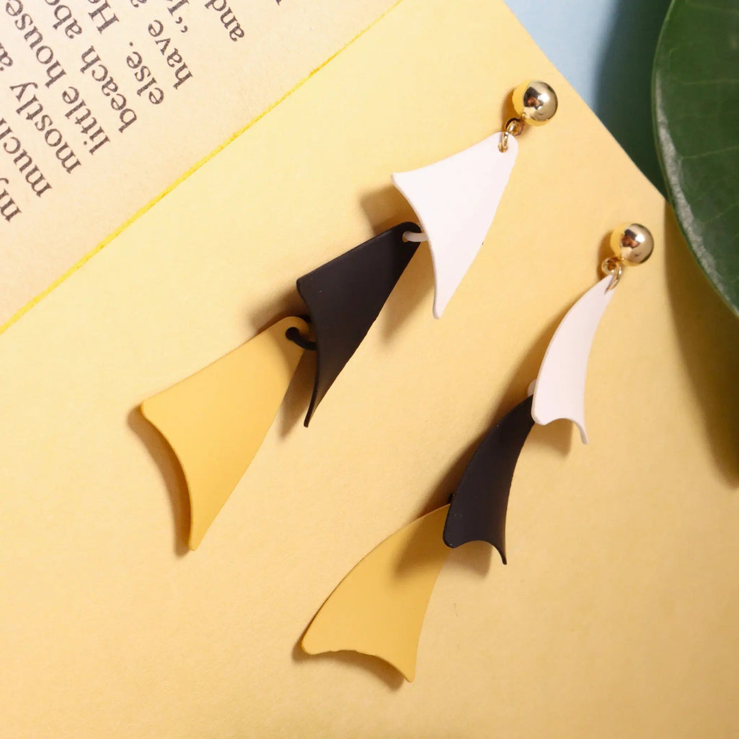 Midnight Bloom Long Earrings