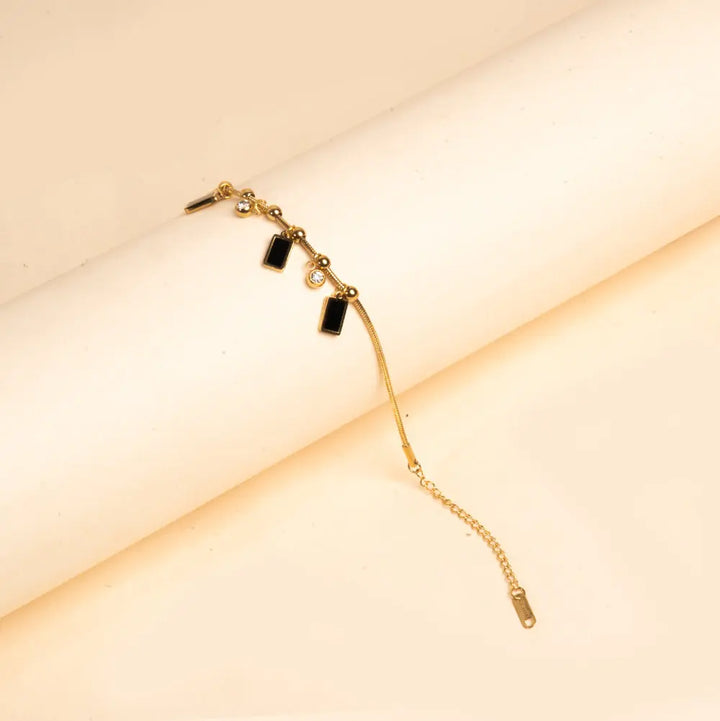 Midnight Charm Gold Anklet | Salty