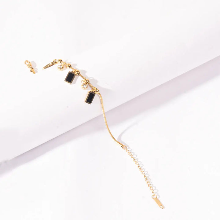 Midnight Charm Gold Anklet | Salty
