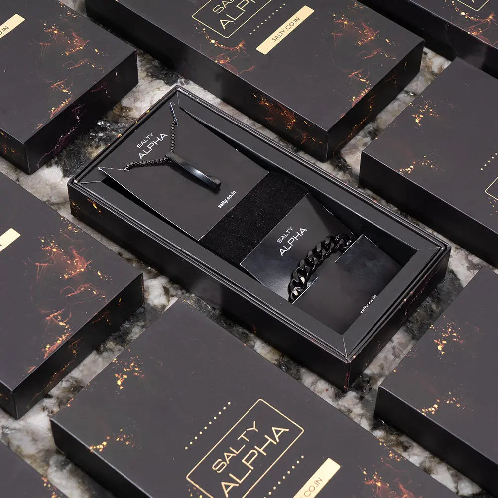 Midnight Maverick Mens Jewellery Set | Salty