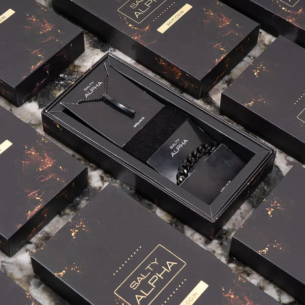 Midnight Maverick Mens Jewellery Set