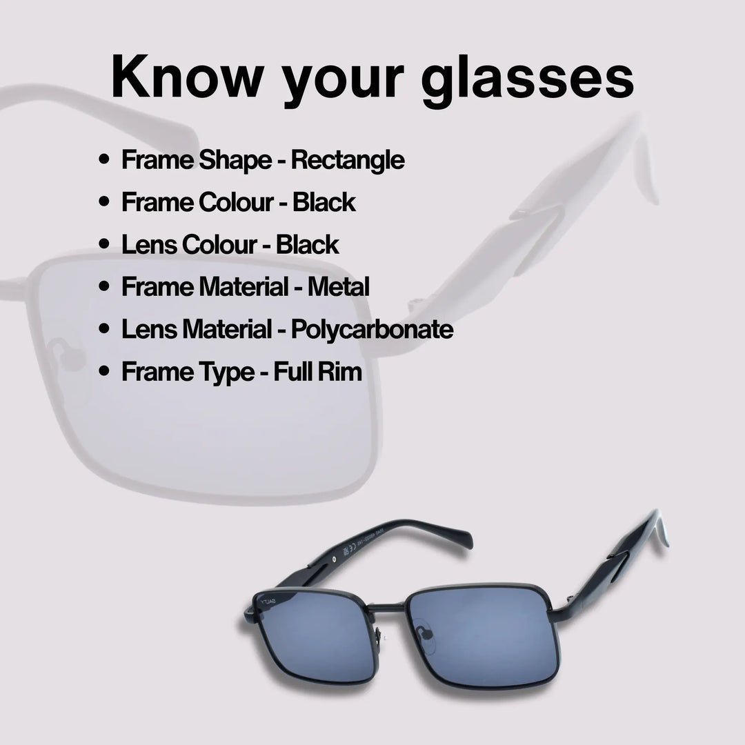 Midnight Square Sunglasses | Salty