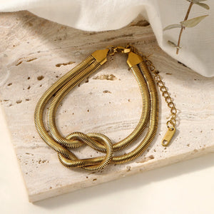 Knotty Affair Gold Bracelet - Salty Accessories