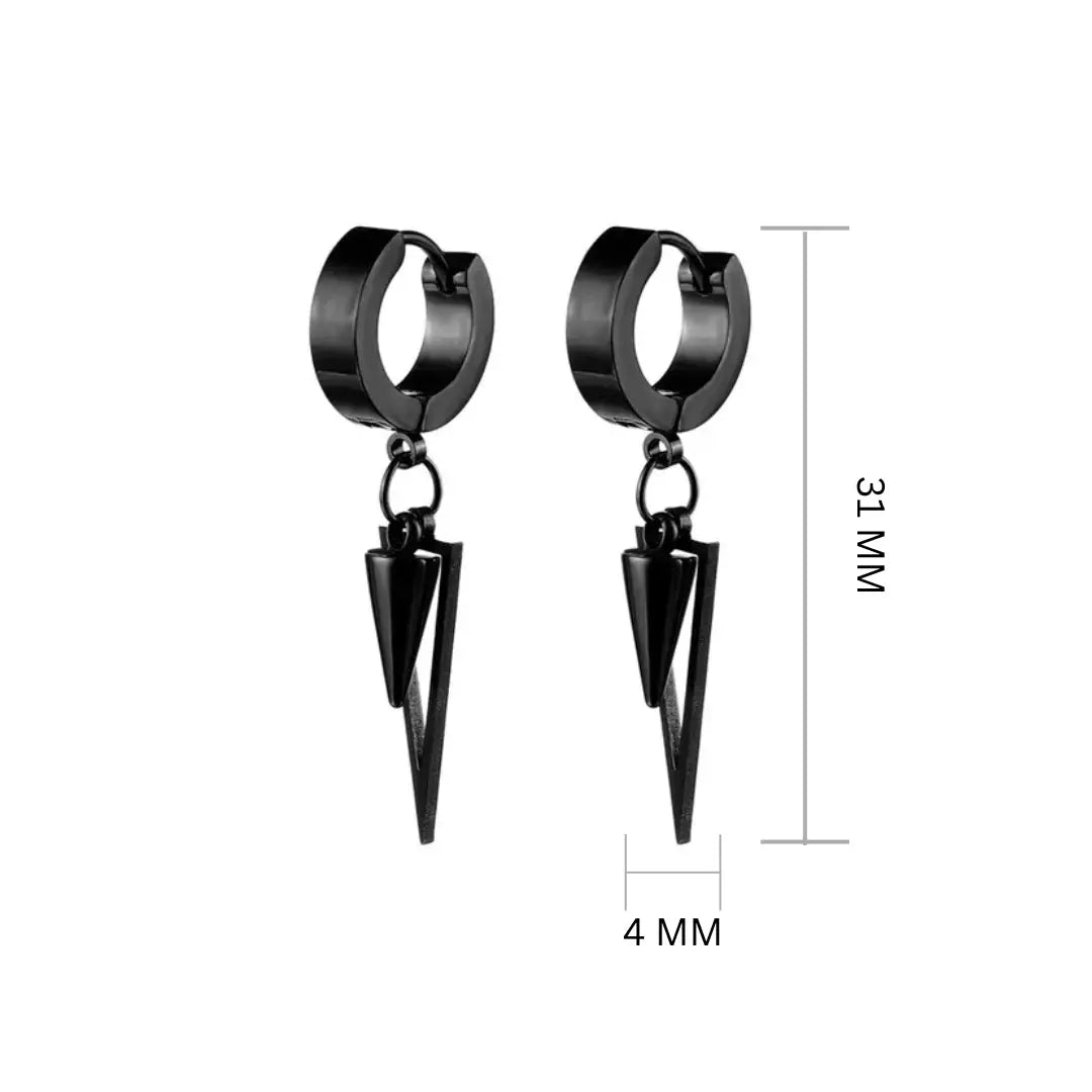 Milo Black Chic Earrings | Salty