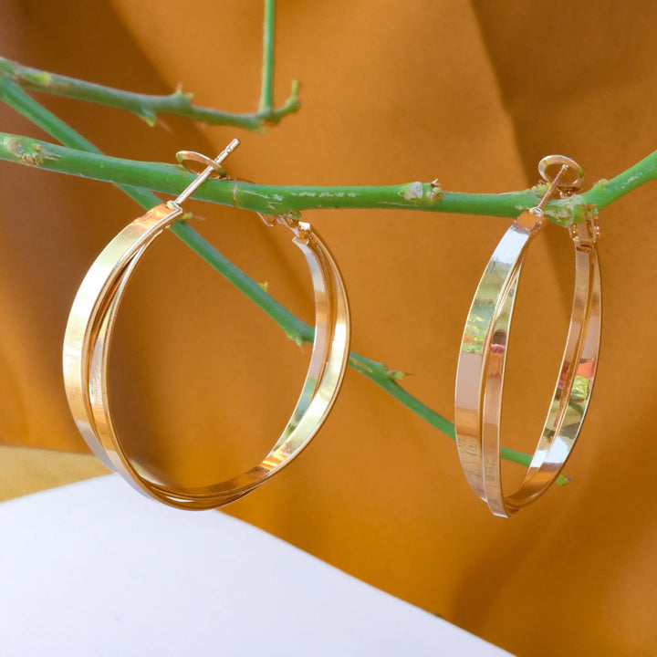 Mimalistic Golden Hoops - Salty Accessories
