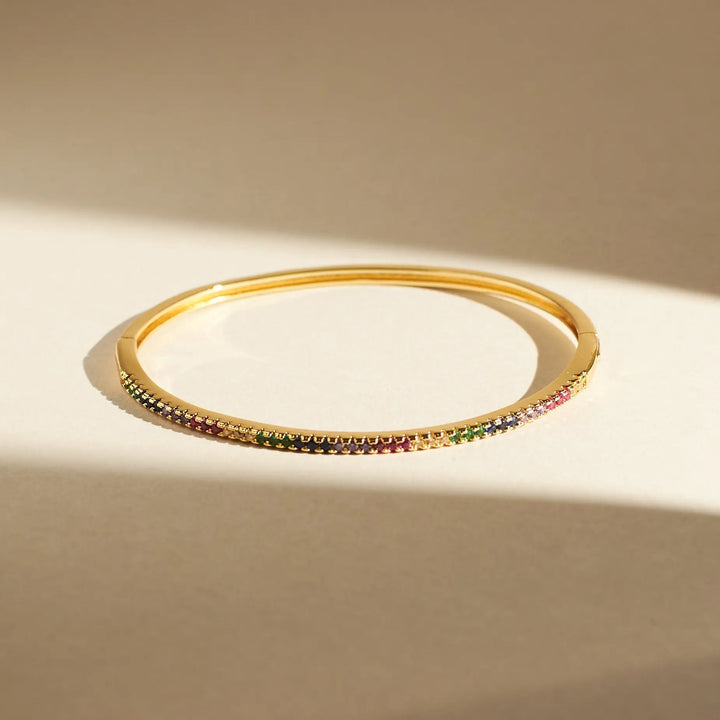Minimal Crystal Bangle - Salty Accessories
