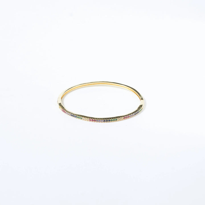 Minimal Crystal Bangle - Salty Accessories